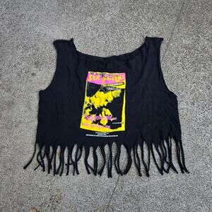 Vtg SEX PISTOLS Filthy Lucre Tour Altered Distressed Punk Band T Shirt L Fit